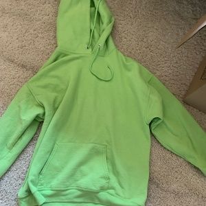 Neon green oversized hoodie
